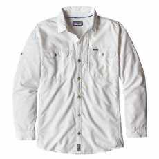 Patagonia M's Sol Patrol II Shirt L/S, Large, White