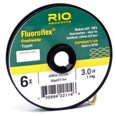 Поводковый материал флюорокарбон RIO Fluoroflex Freshwater Tippet 30yd 3x 6lb