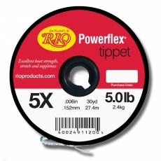 Поводковый материал Rio Powerflex® Tippet Spools 30yd 27.4m 5x 0.006in 0.152mm 5.0lb 2.3kg