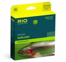 Шнур Rio Indicator Fly Lines WF7F Gray Dun/Brite Grn. Indicator Tip