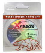 леска Okuma PowerLiner Flurocarbon #1.5 6.6lb 0.205mm 50m Clear