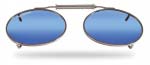 Накладки Fly Fish Clip-On / Large Oval, Assorted, Smoke-Blue Mirror