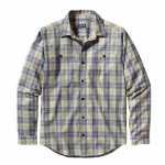 Рубашка Patagonia Men's Long-Sleeved Pima Cotton, L, Harding: Bleached Stone (HBCS)