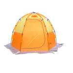 Палатка для зимней рыбалки Ice 2, цвет: orange / yellow