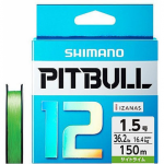 Шнур PE Shimano Pitbull 12 PL-M52R Sight lime 150m
